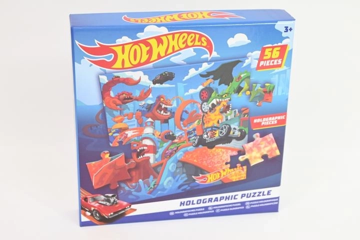 Hot Wheels holografische puzzel 56 stukjes