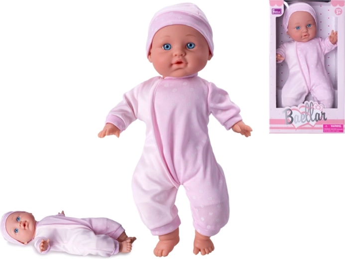 Babypop 30 cm met zacht lijfje, roze