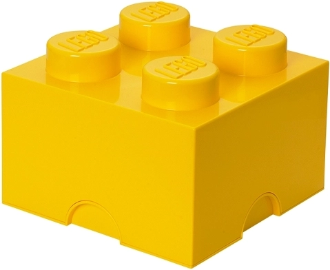 Lego opbergdoos 4 geel
