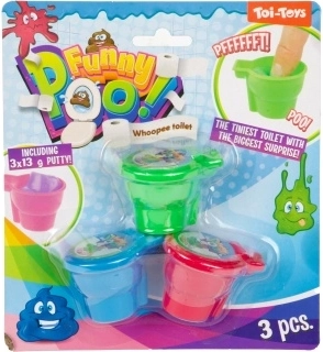 Scheet-slijm mini wc – set van 3 stuks
