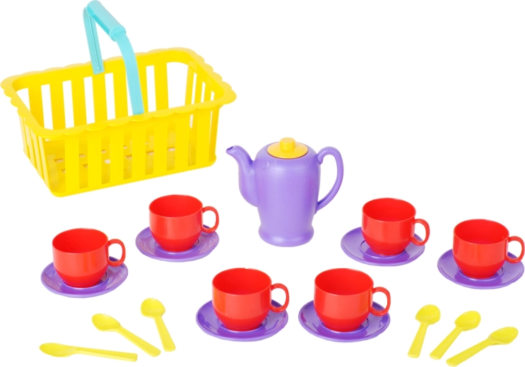 Kleurrijke set voor leuke theekransjes