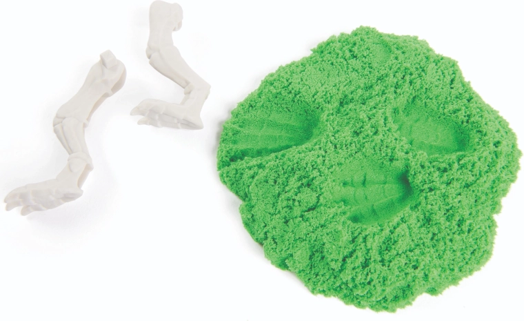 Vormen, afdrukken en sporen in kinetisch zand