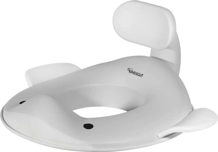 Kindsgut kinderbril voor het toilet walvis lichtgrijs