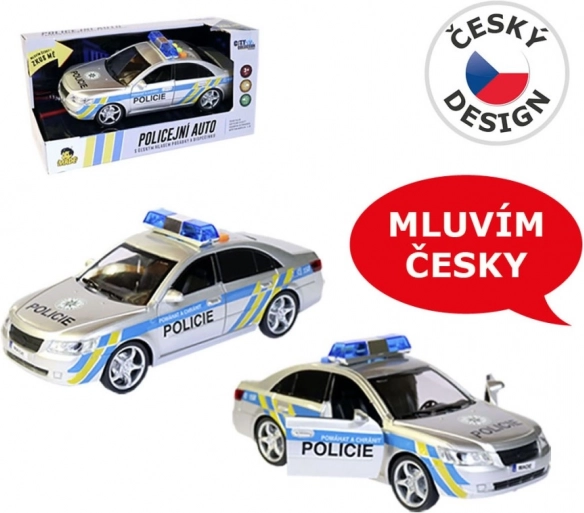 MaDe politieauto met Tsjechische stem 24 cm