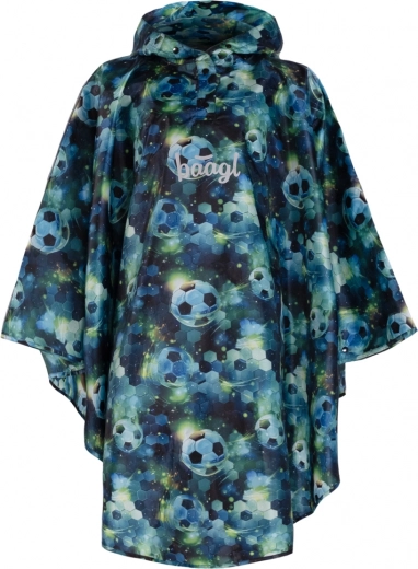 Baagl kinderregenponcho Voetbal M (130–150 cm)