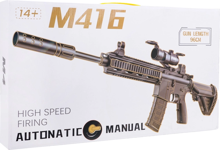 M416 karabijn (grijs) voor gelwaterballetjes met accessoires