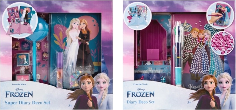 Decoratieve dagboekset DISNEY FROZEN – dagboek, stickers en accessoires