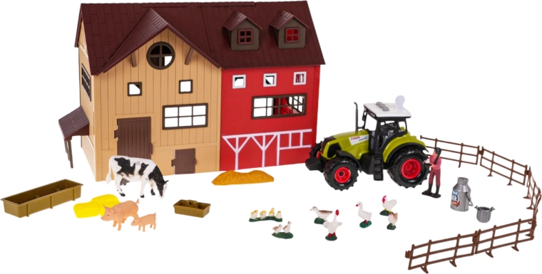 Boerderij met tractor en accessoires