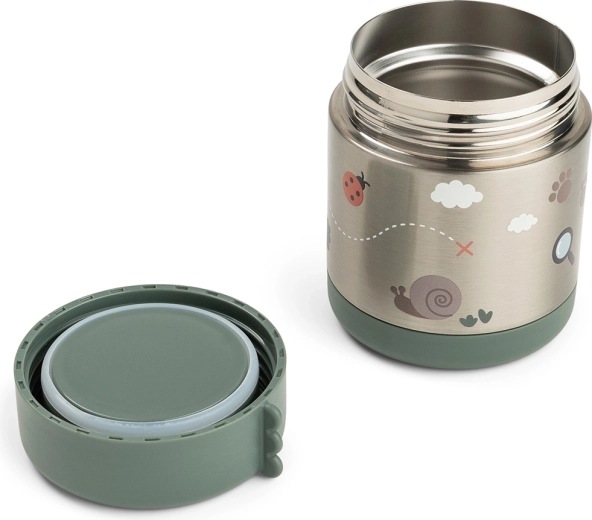 Done by Deer thermosvoedselcontainer Tiny trails groen 300 ml
