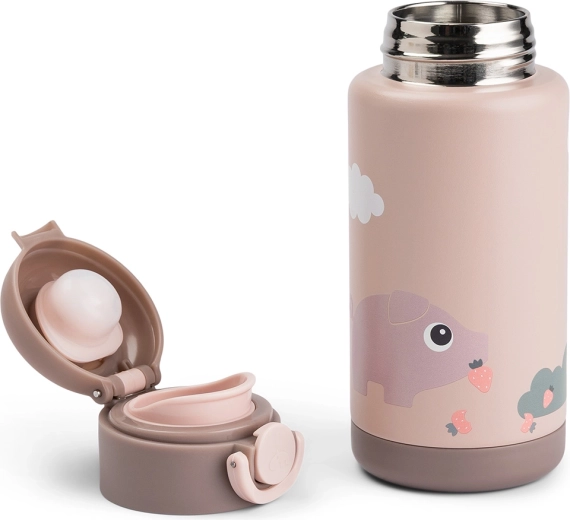 Done by Deer thermofles Tiny farm roze 340 ml