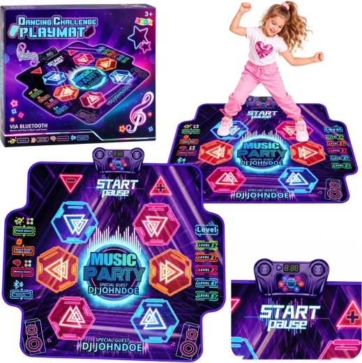 Interactieve LED-dansmat met Bluetooth en 5 niveaus