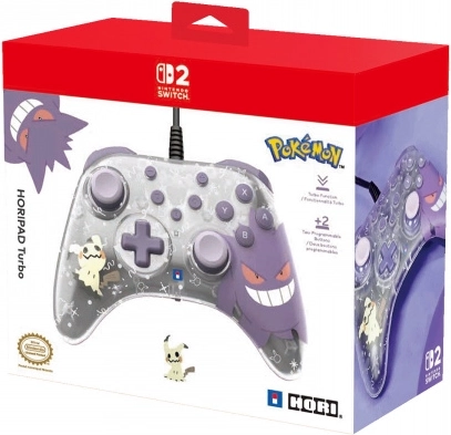 Bedrade controller HORI Horipad Turbo Gengar en Mimikyu voor Nintendo Switch