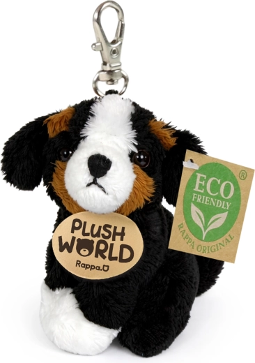 Pluchen sleutelhanger Berner sennenhond 9 cm Eco-Friendly Plush World