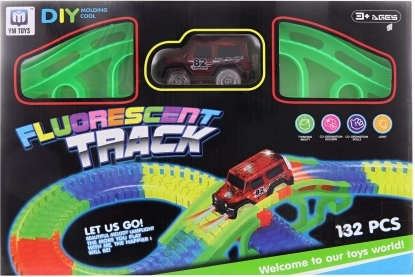 Baan met batterijauto