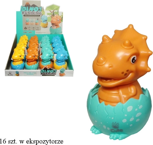 Dinosaurus in een ei voor kleine kinderen met aandrijving