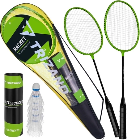 Trizand badmintonset in etui (9-delig)