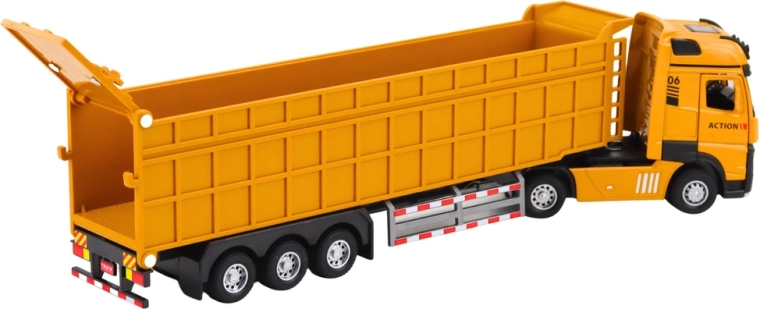 Realistische kieptruckcombinatie met kipbare laadbak