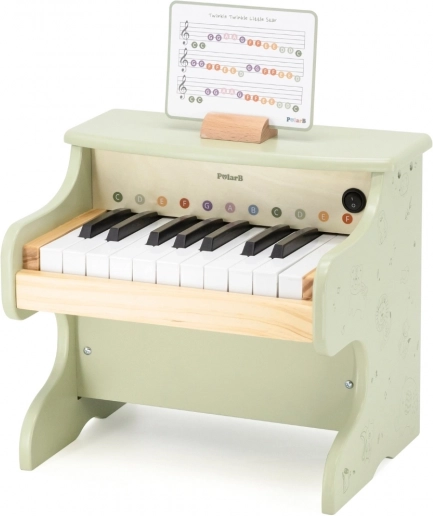 Houten kinderpiano PolarB groen