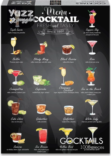 YAZZ puzzel Cocktails 1000 stukjes