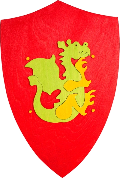 Houten schild met draak Fauna