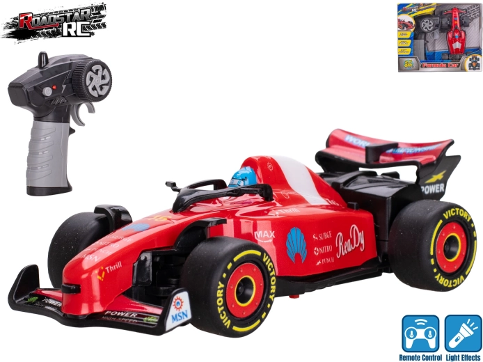 RC-formule Roadstar met licht 2,4 GHz rood 13,5 cm