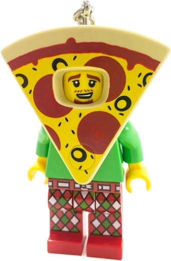 Leuk LEGO‑design met pizzakostuum
