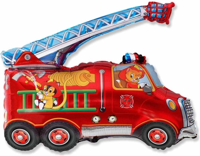 Folieballon brandweerauto