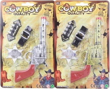 Sheriffset – westerse pistool met badge en riem voor kinderen