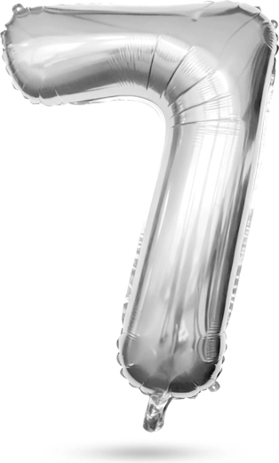 Gouden folieballon cijfer 7, 40 inch