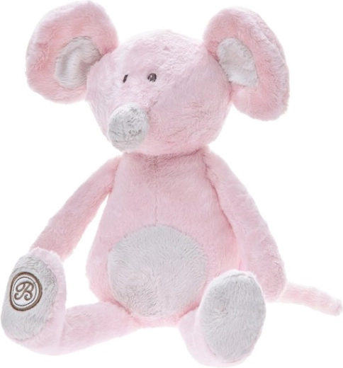 Pluchen muisje Lena 20 cm roze
