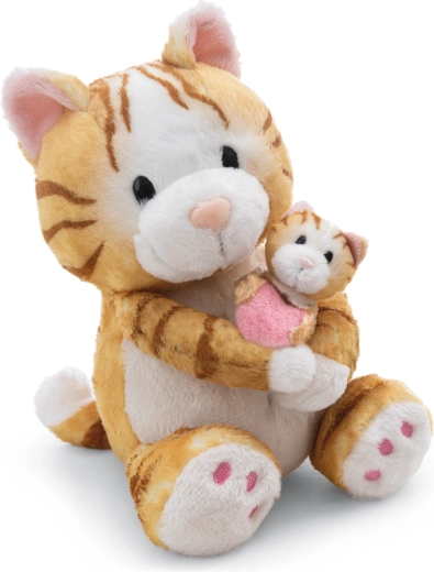 NICI pluchen poes met kitten Little & Me 20 cm