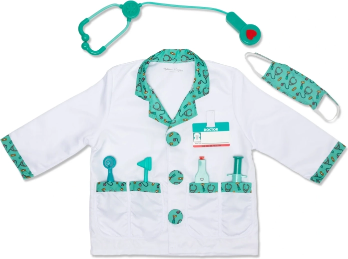 Melissa & Doug kinderartsenkostuum met accessoires (8 delen)