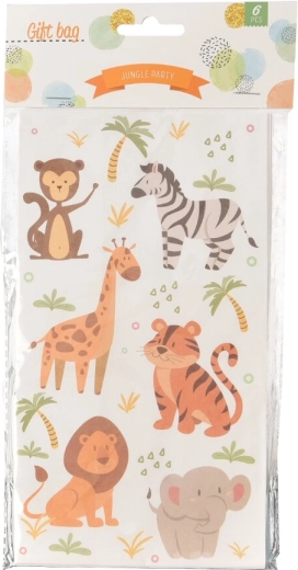 Cadeauzakje Jungle 12 × 8 × 22 cm (6 stuks)
