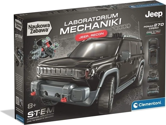 Clementoni wetenschappelijk speelgoed Labo mechanica Jeep recon - 1 stuk