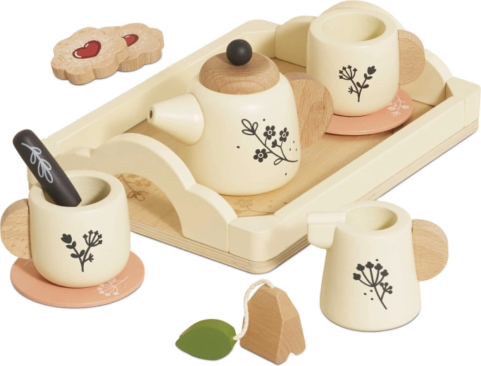 Le Toy Van houten theeservies om te serveren