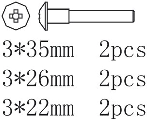 Set ophangingsarmpennen voor Voltage en Major - 1 stuk