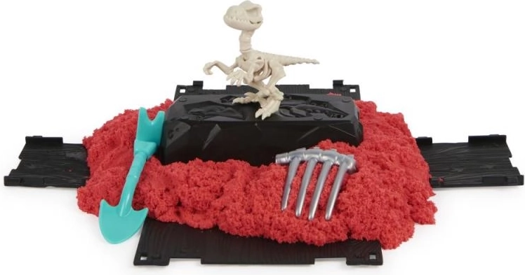 Kinetisch zand dat vorm houdt en niet knoeit