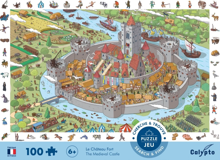 Sentosphere puzzel met zoekspel op het kasteel (100 stukjes)