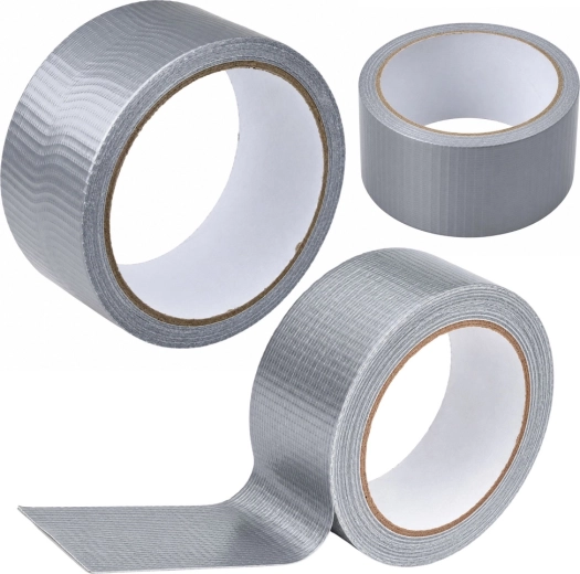 Grijze versterkte reparatietape 48 mm × 15 m