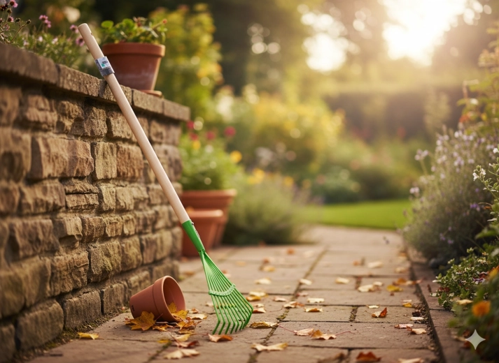 Brede waaierkop voor snel harken