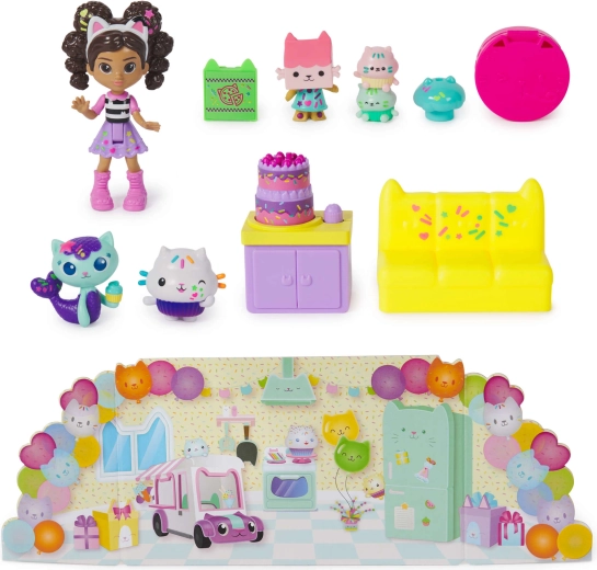 Kleurrijke party-scène met accessoires