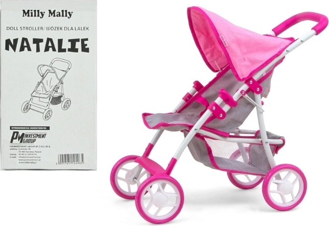 Milly Mally poppenwagen Natalie Prestige Pink