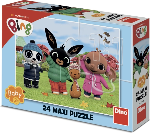 Maxi puzzel Bing in de herfst 24 stukjes