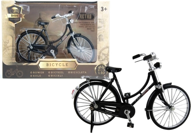 Metalen retro-verzamelmodel van een fiets Dromader Welly 1:10