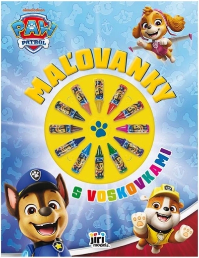 Kleurboek met waskrijtjes Paw Patrol