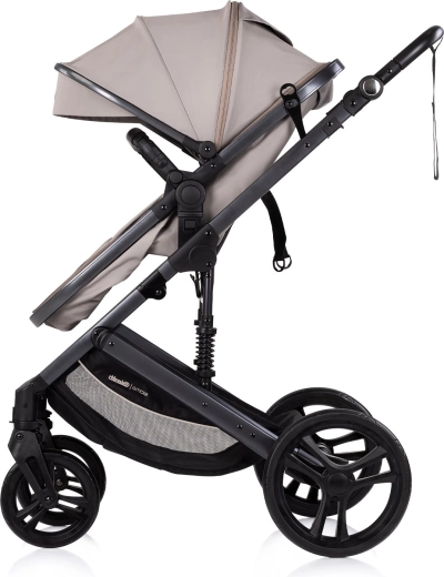 Geveerd frame en grote wielen