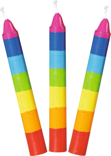Set kleurrijke verjaardagskaarsjes - 1 stuk