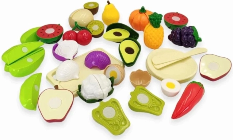 Snijfruit en -groenten voor creatief spel