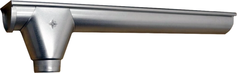 Eindgoot L+V 330 mm, links, verzinkt staal