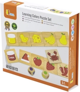 Houten educatief spel Kleuren en vormen sorteren en matchen